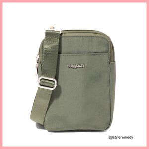 Water-Repellent Nylon RFID Crossbody Bag with Adjustable Strap